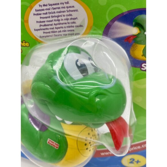 Vintage Y2K Fisher Price Toddlerz Wild Lights Snake Toy Flashlight In Package - Picture 2 of 6